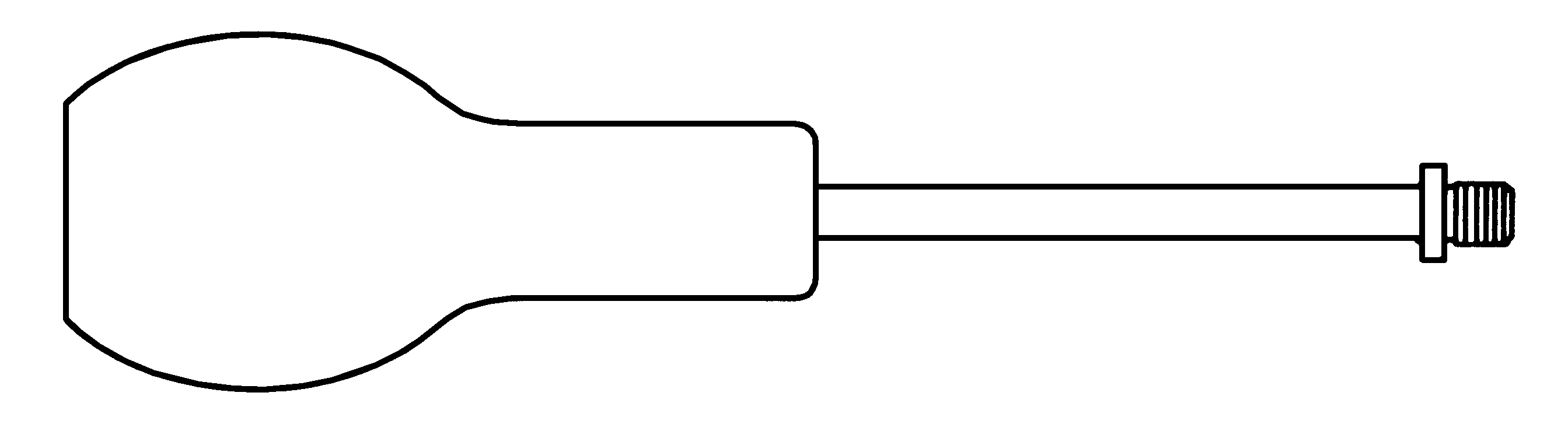 Threaded handle for hand deburring tools